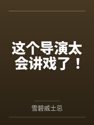 这个导演很有才情TXT封面